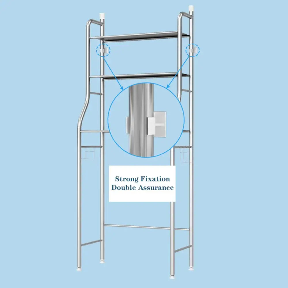Over Toilet 3-Tier Metal Shelf