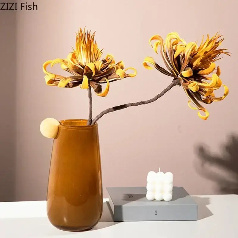 Pastel bubble colorful glass vase living room decor