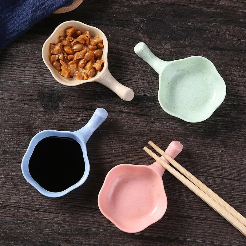 Pastel ceramic milk cup creamer set – dining room sauce bowls