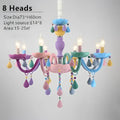 Pastel colorful crystal cartoon led chandelier for kids bedroom