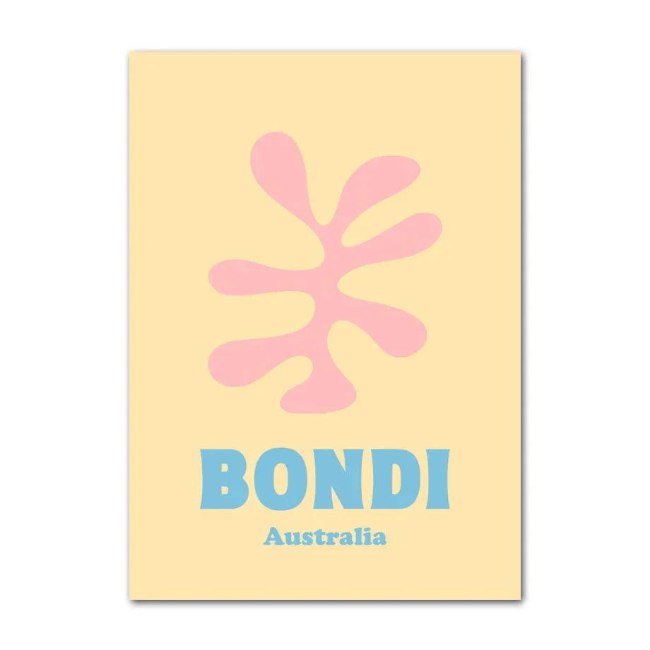 DecorBites™ Pastel Smiley Flower Canvas Wall Art