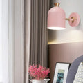 Pink and brass macaron wall light sconce lamp – dining room