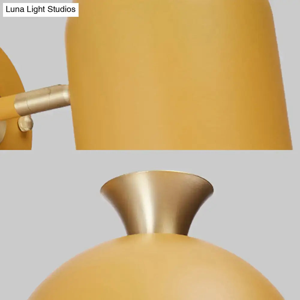 Pink and brass macaron wall light sconce lamp – dining room