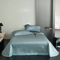 Pink diamond quilted cool lyocell fiber bedspread set bedroom