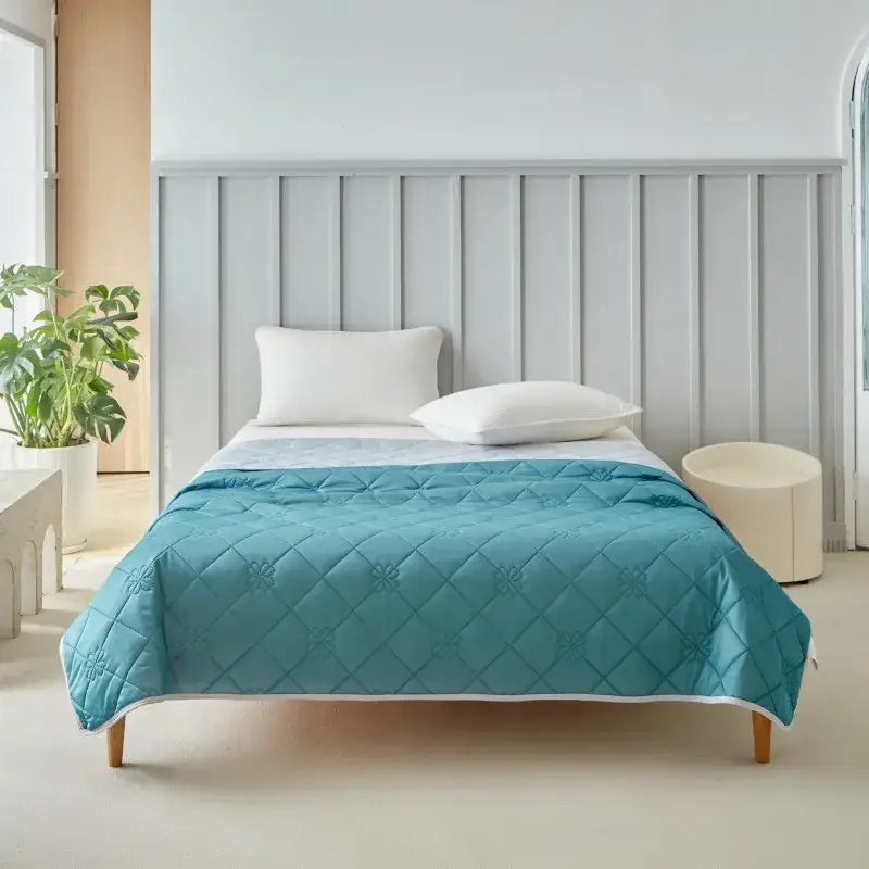 Pink quilted cool summer blanket bedroom cooling comforter