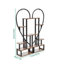Plant Stand 6-Tier Heart Shaped