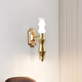 Post-modern brass bamboo wall sconce living room e27 bulb base light