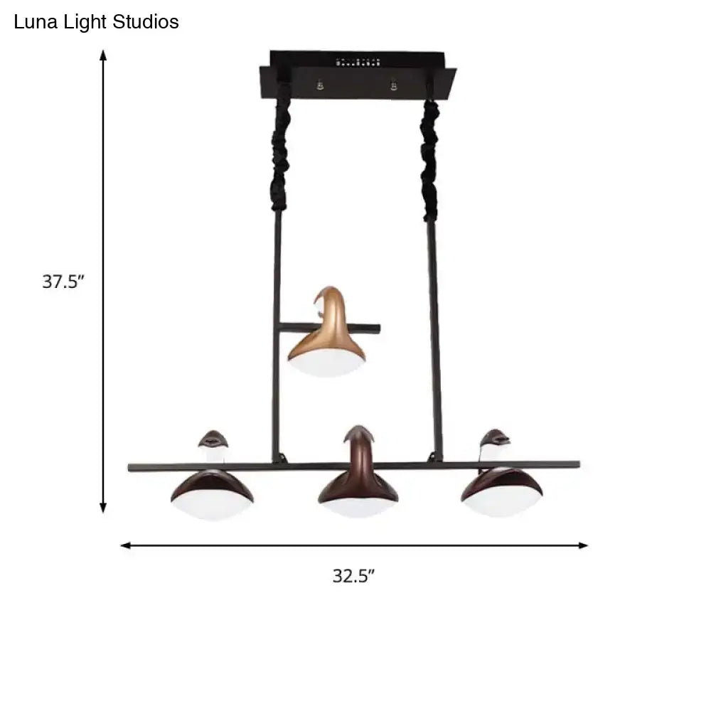 Post modern multicolored hanging pendant light for dining room