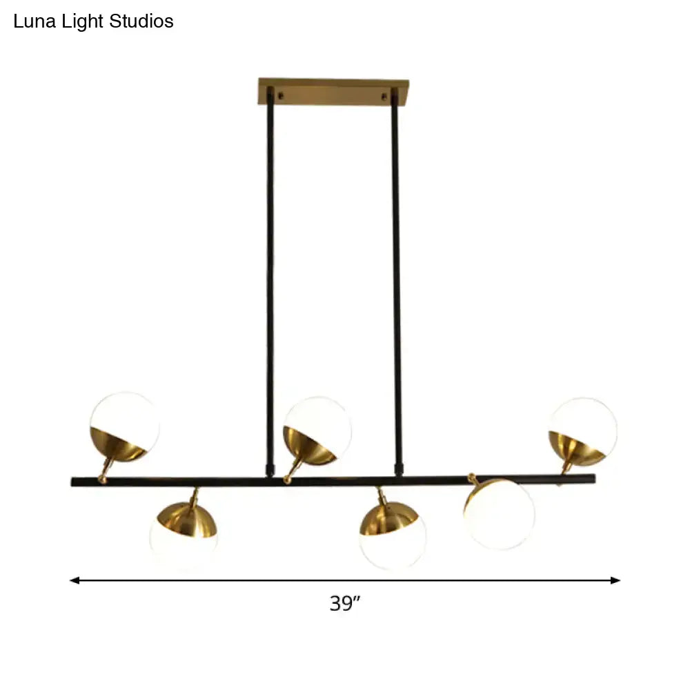 Postmodern black & gold island ceiling light kitchen pendant