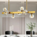 Postmodern gold branch island lighting dining room crystal chandelier