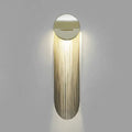 Postmodern gold fringed wall light fixture bedroom sconce