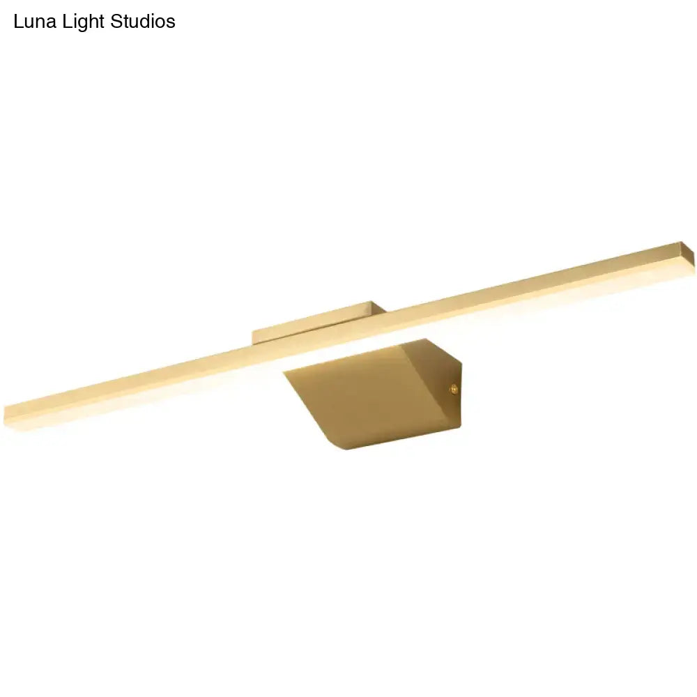 Postmodern gold led sconce acrylic bath wall light bathroom fixture