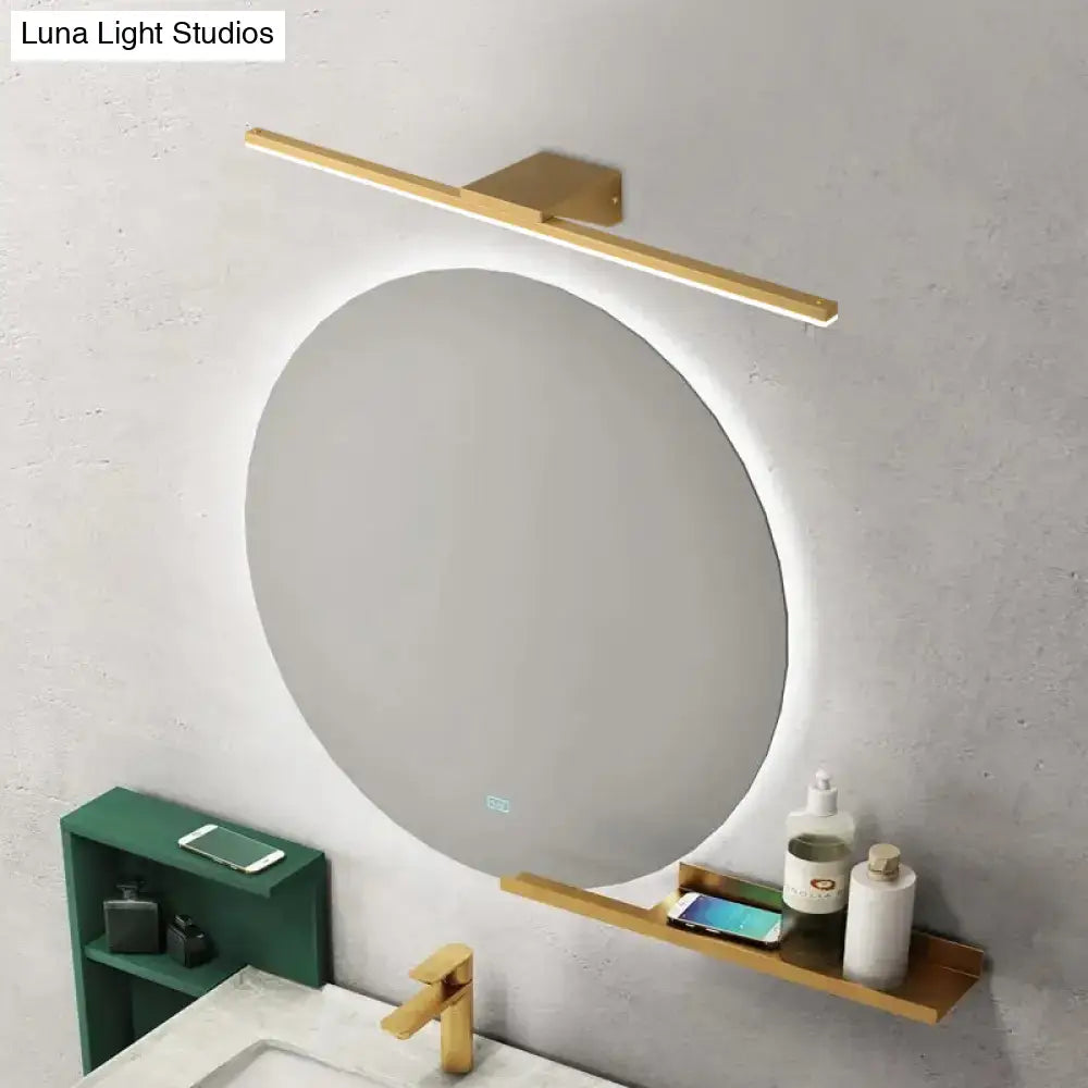 Postmodern gold led sconce acrylic bath wall light bathroom fixture