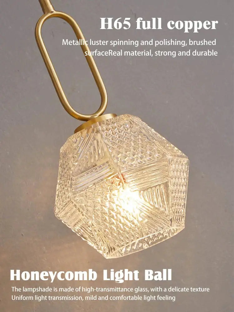 Postmodern luxury led wall lamp gold crystal sconce bedroom light