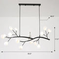 Postmodern metal bird island light black & white dining room hanging lamp
