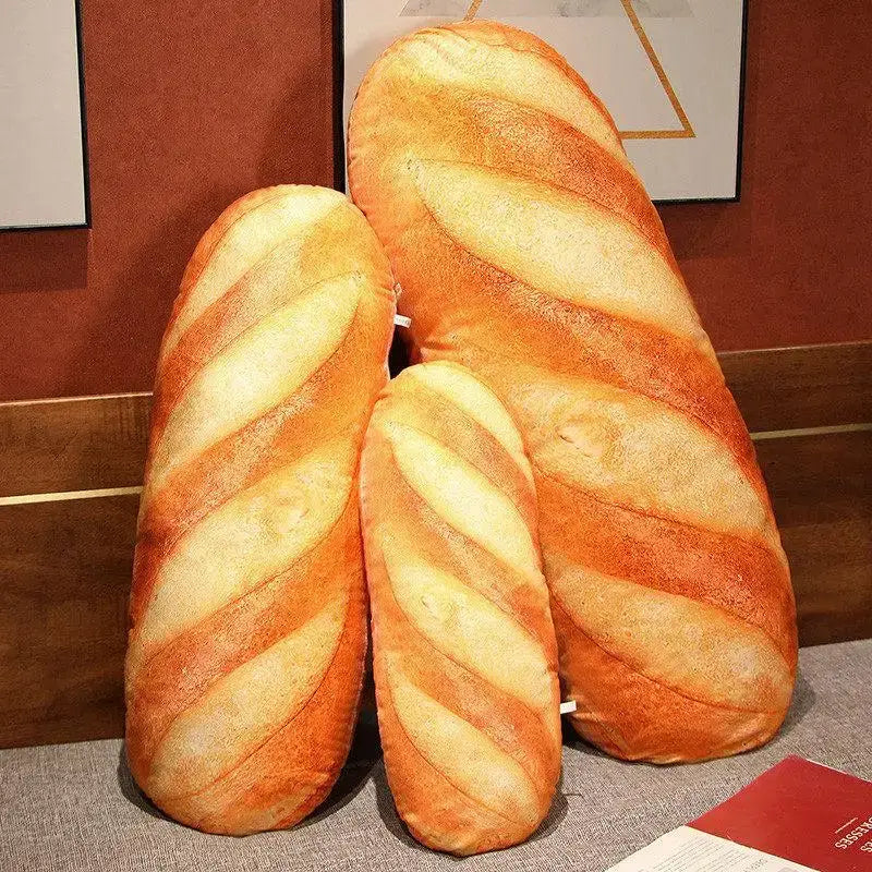 Realistic golden brown baguette comfort pillow bedroom waist support