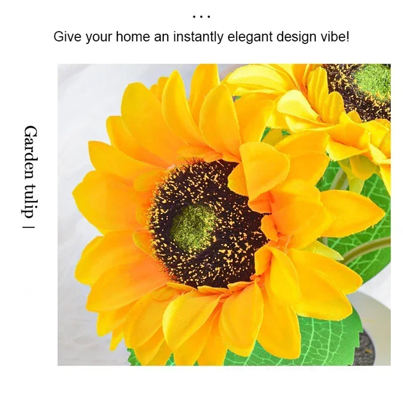 DecorBites™ Rechargeable Sunflower LED Night Light for Bedroom