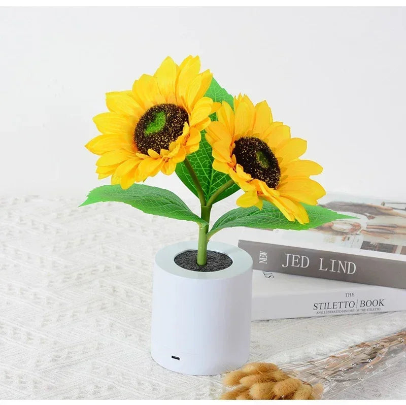 DecorBites™ Rechargeable Sunflower LED Night Light for Bedroom