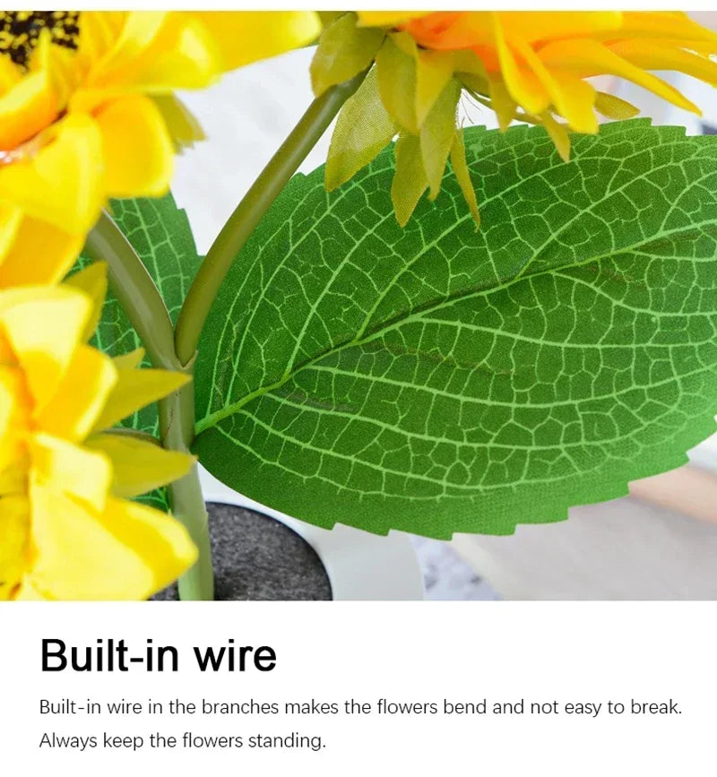 DecorBites™ Rechargeable Sunflower LED Night Light for Bedroom
