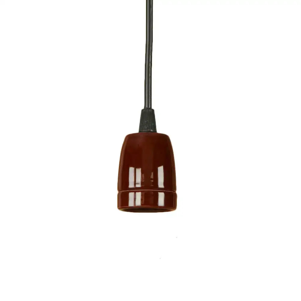 Retro style red ceramic pendant light – kitchen hanging fixture