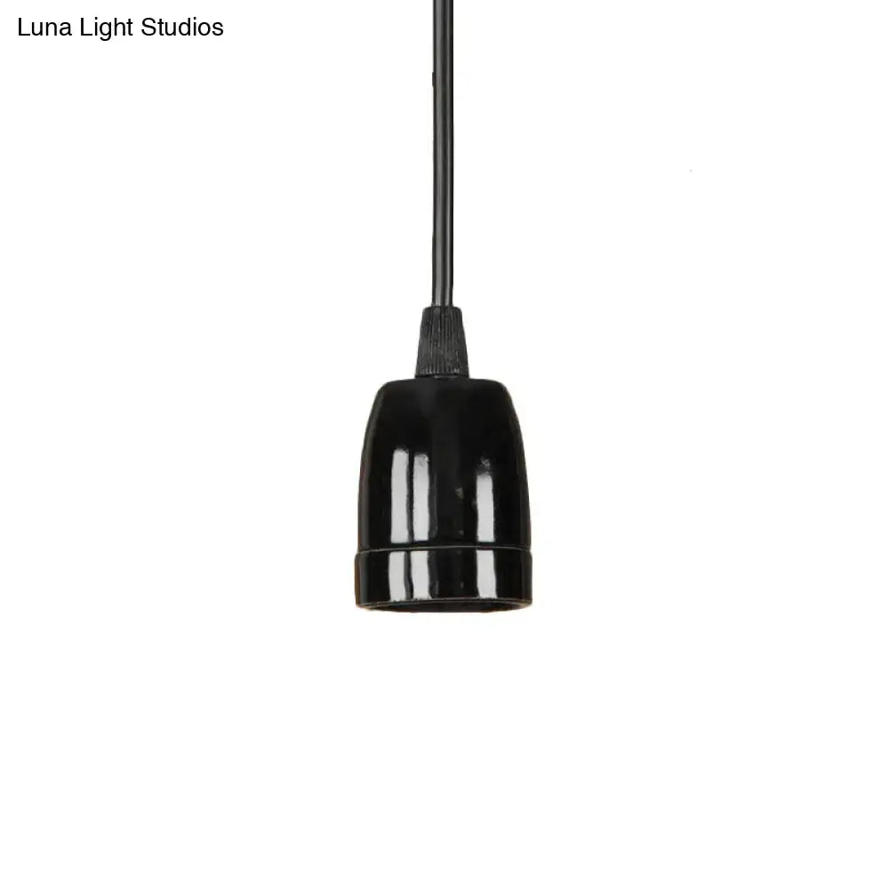 Retro style red ceramic pendant light – kitchen hanging fixture