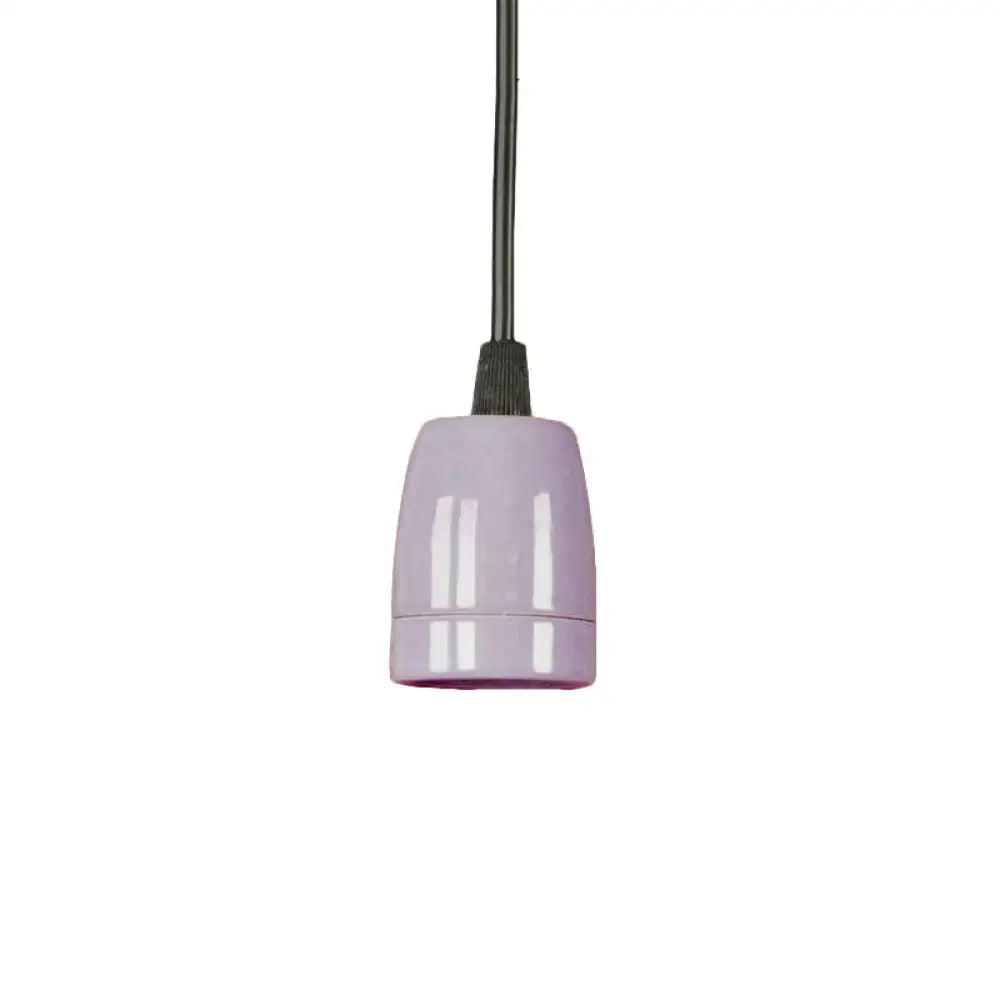 Retro style red ceramic pendant light – kitchen hanging fixture
