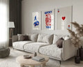 Retro Wall Art Set Queen Theme