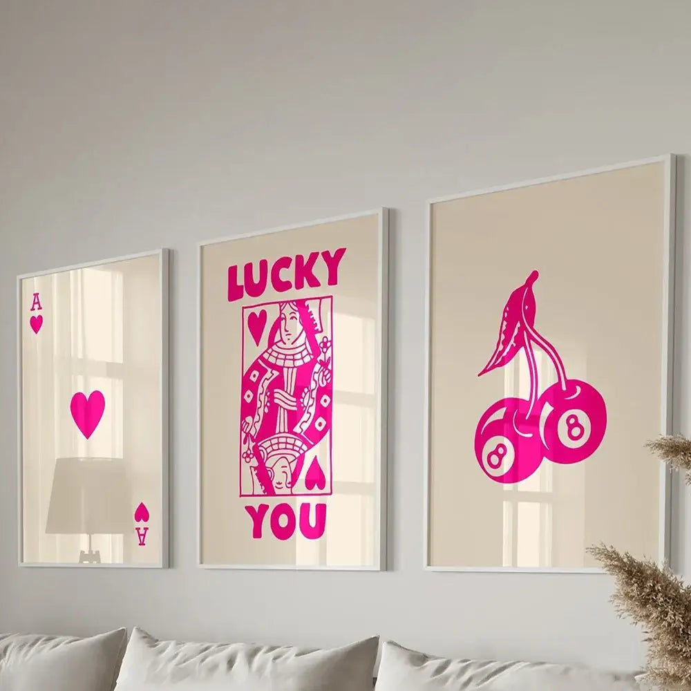Retro Wall Art Set Queen Theme
