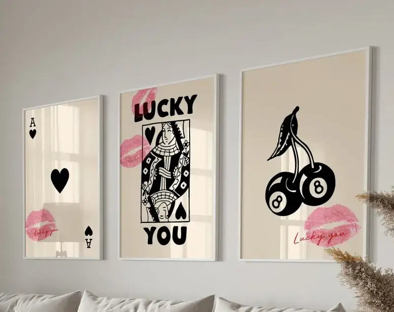 Retro Wall Art Set Queen Theme