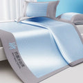 Ribbed pink soft bed mat set bedroom textured pleats