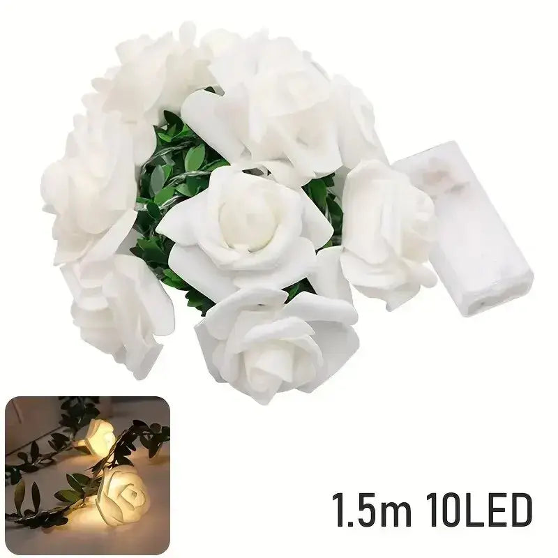 Rose Flower LED String Lights