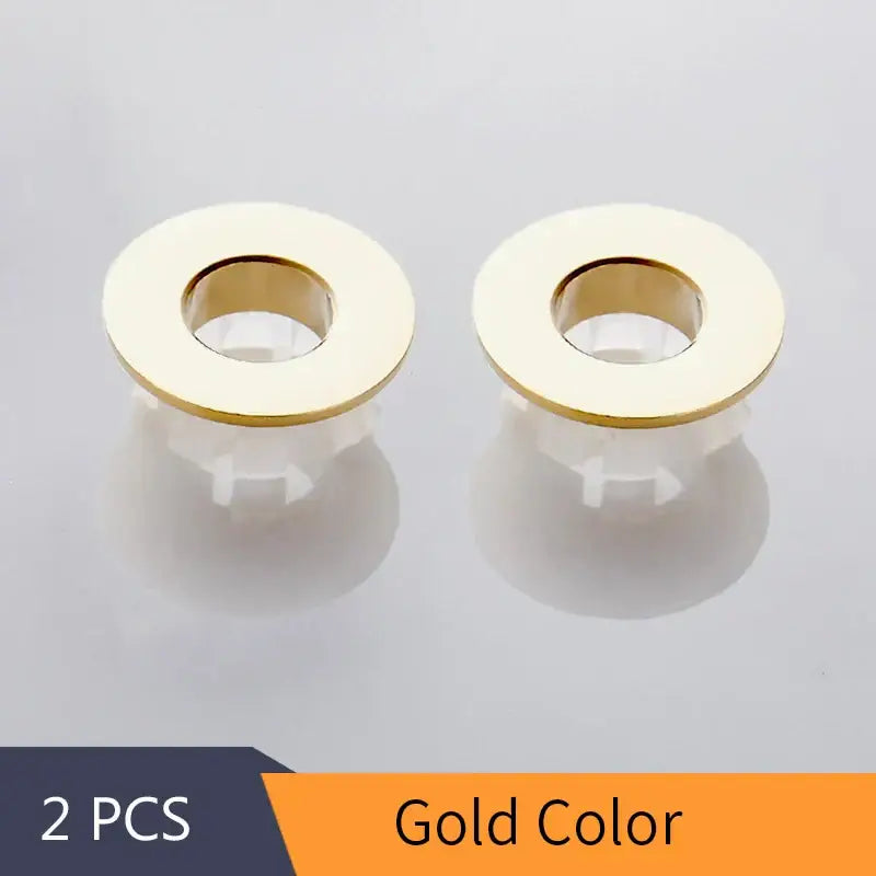 Round brass sink overflow cover set kitchen and bathroom inserts