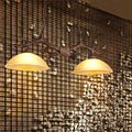 Rustic antler amber glass pendant light dining room 110v-120v