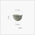 Rustic grayish white ceramic dish bowl set dining room dinnerware