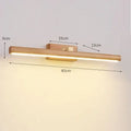 Scandinavian black walnut mirror lamp bedroom led wall sconce