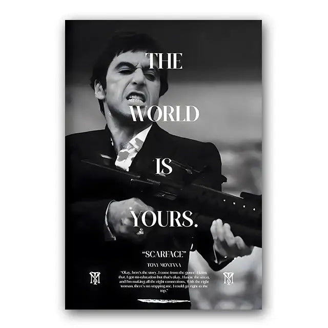 Scarface Canvas Wall Art Print