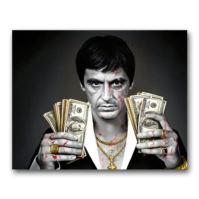 Scarface Canvas Wall Art Print