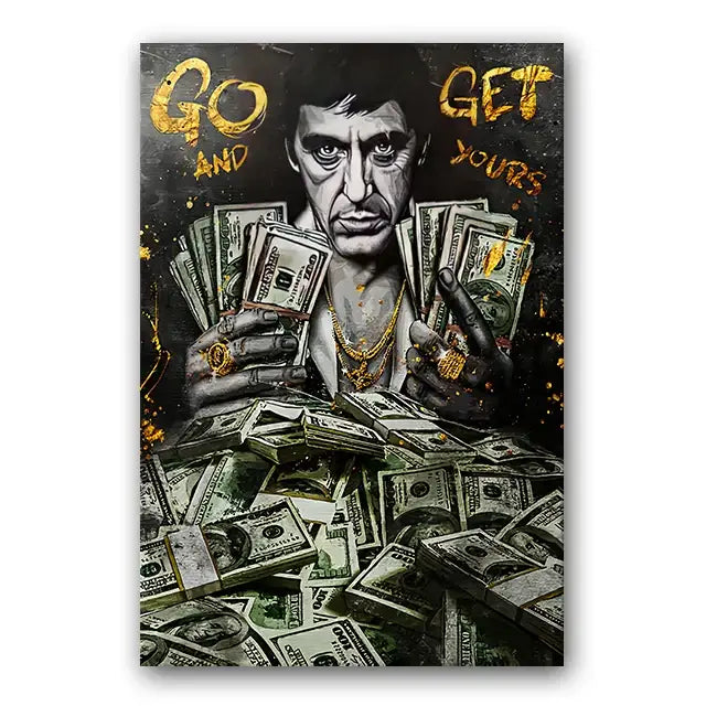 Scarface Canvas Wall Art Print