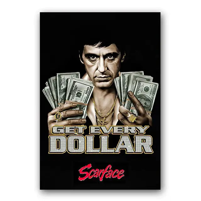 Scarface Canvas Wall Art Print
