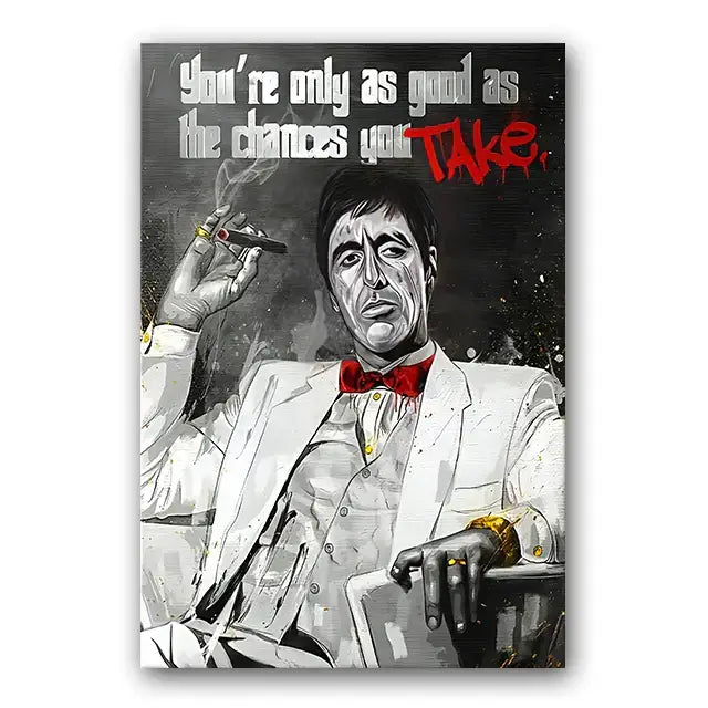 Scarface Canvas Wall Art Print