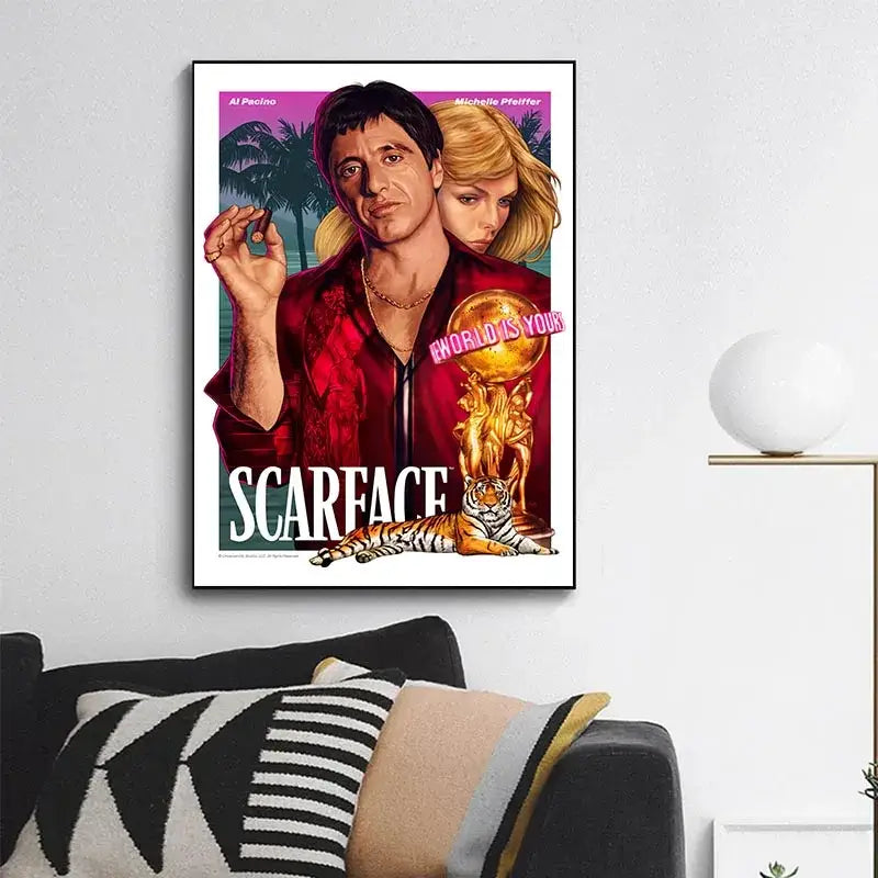 Scarface Canvas Wall Art Print