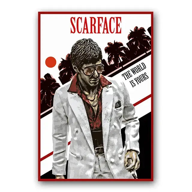 Scarface Canvas Wall Art Print