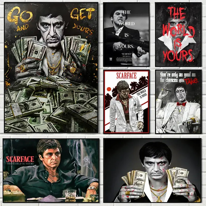 Scarface Canvas Wall Art Print