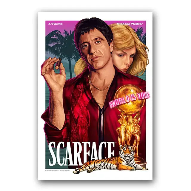 Scarface Canvas Wall Art Print