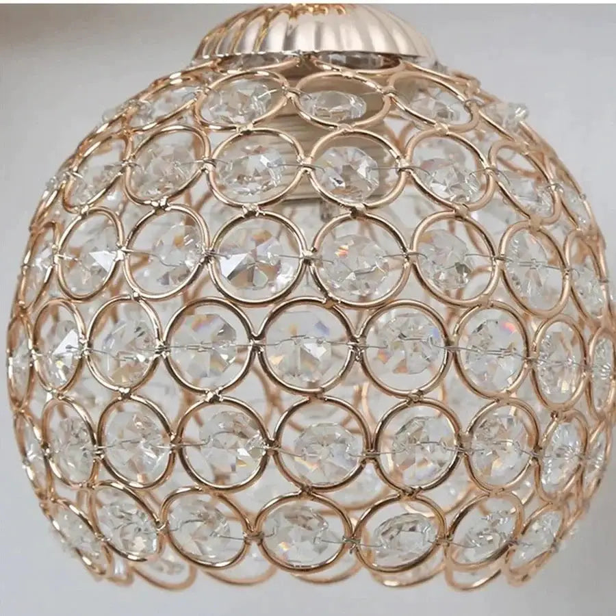 Sculptural gold violinist crystal wall lamp living room sconce