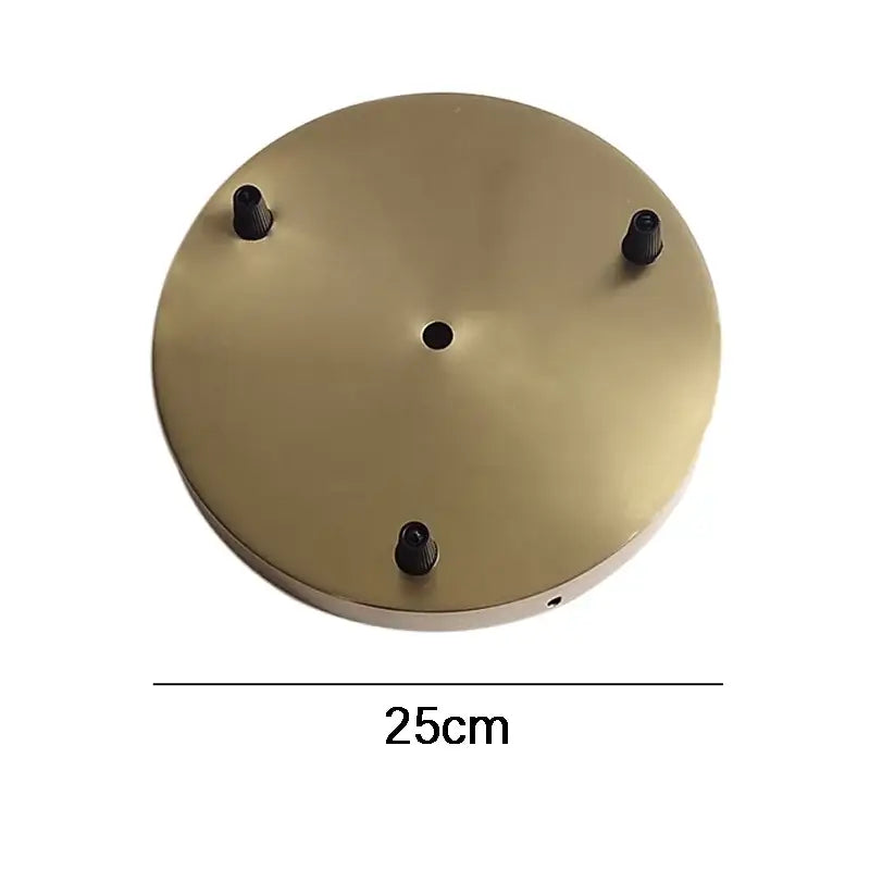Set of 6 brushed brass ceiling plate lamp bases kitchen diy kit