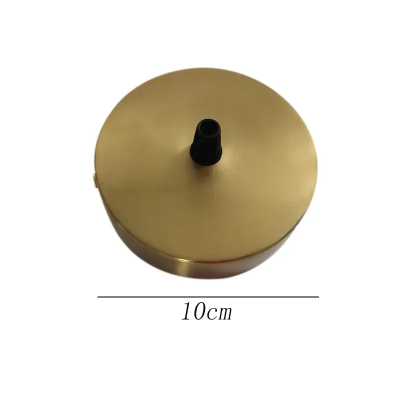 Set of 6 brushed brass ceiling plate lamp bases kitchen diy kit