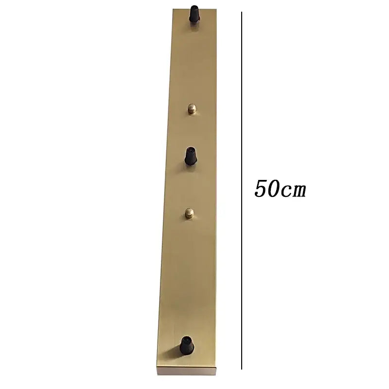 Set of 6 brushed brass ceiling plate lamp bases kitchen diy kit