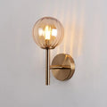 Sleek round wall lighting in red green & amber – bedroom sconce light