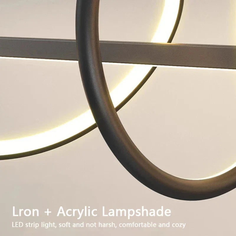 DecorBites™ Sleek Wavy Pendant Lights for Dining Room